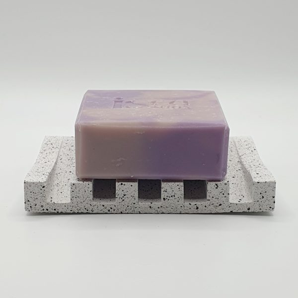 Sloping Soap Dish with Lavender 120g Soap