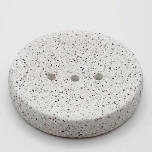 Round Soap Dish with Drainage Holes