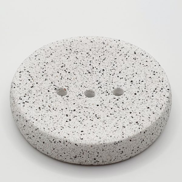 Round Soap Dish with Drainage Holes
